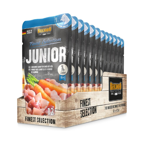 BELCANDO JUNIOR POLLO CON ZANAHORIAS 0.125 kg DISPLAY X 12