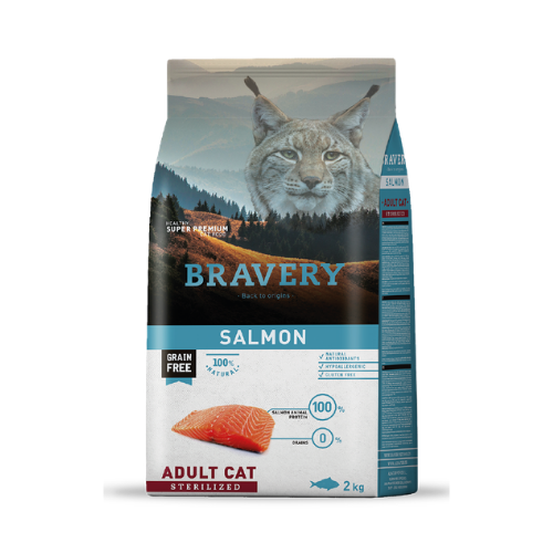 BRAVERY - SALMON ADULT CAT 2 KG