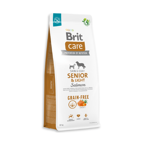 CARE DOG GRAIN-FREE SENIOR & LIGHT SALMON 12 KG