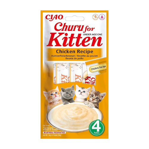 CHURU FOR KITTEN CHICKEN RECIPE (BOLSA X 4 UND)