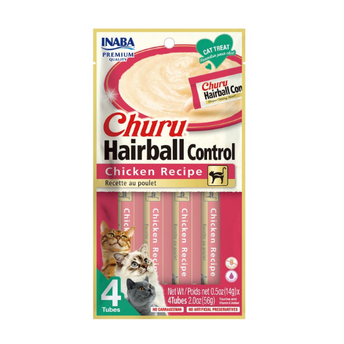 CHURU HAIRBALL CONTROL CHICKEN RECIPE (BOLSA X 4 UND)