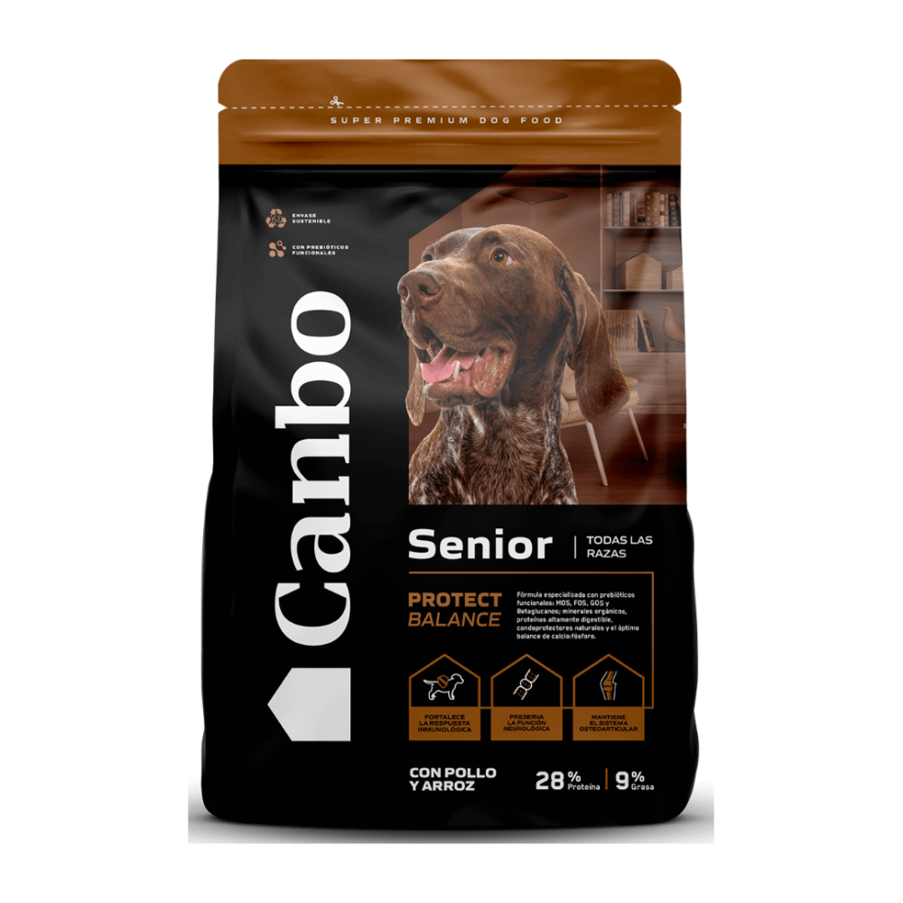 CANBO DOG CON POLLO ARROZ T.RZ SENIOR 15KG