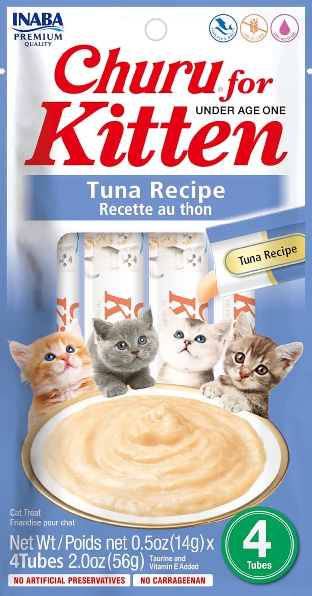 CHURU FOR KITTEN TUNA RECIPE (BOLSA X 4 UND)