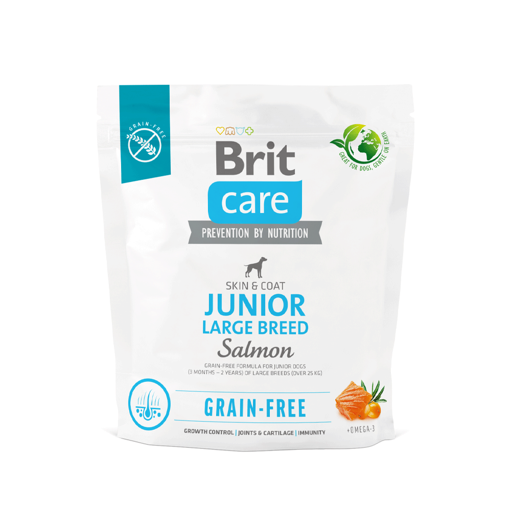 BRIT CARE DOG GRAIN-FREE JUNIOR LARGE BREED SALMON 1 KG