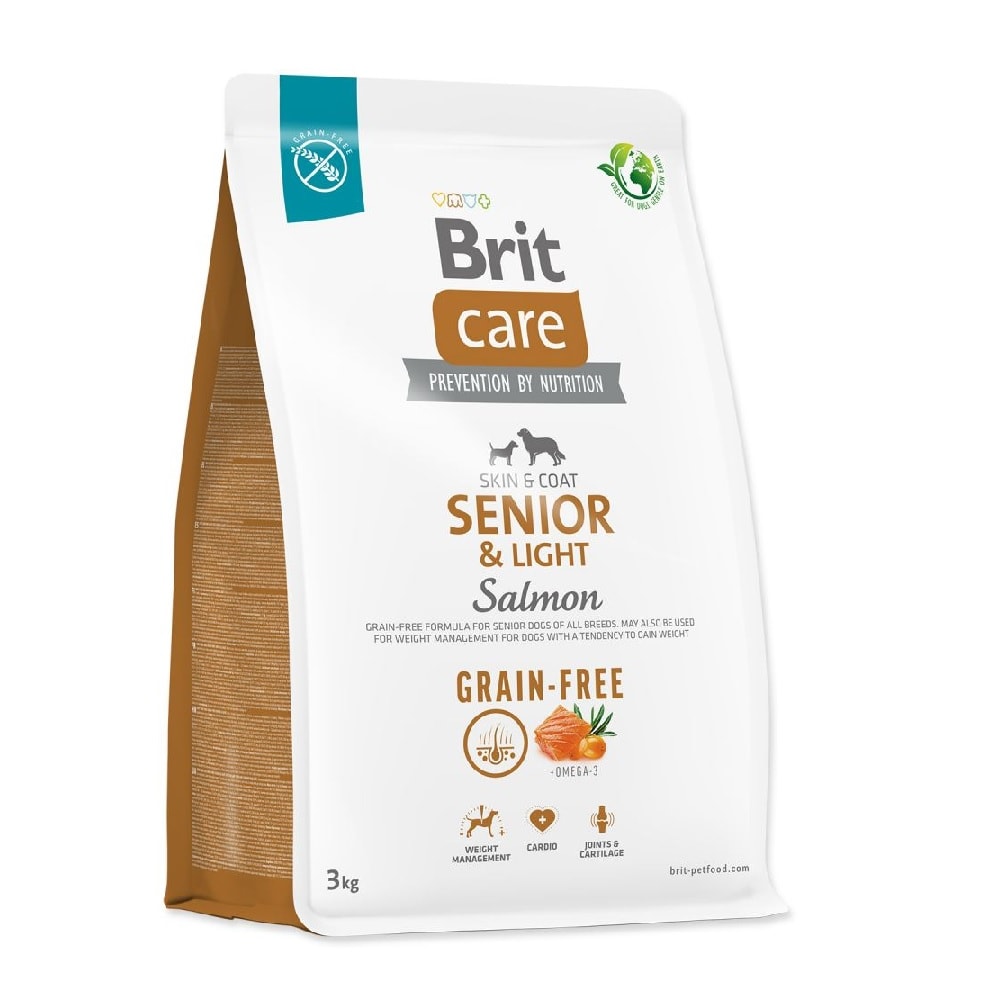 BRIT CARE DOG GRAIN-FREE SENIOR & LIGHT SALMON 3 KG