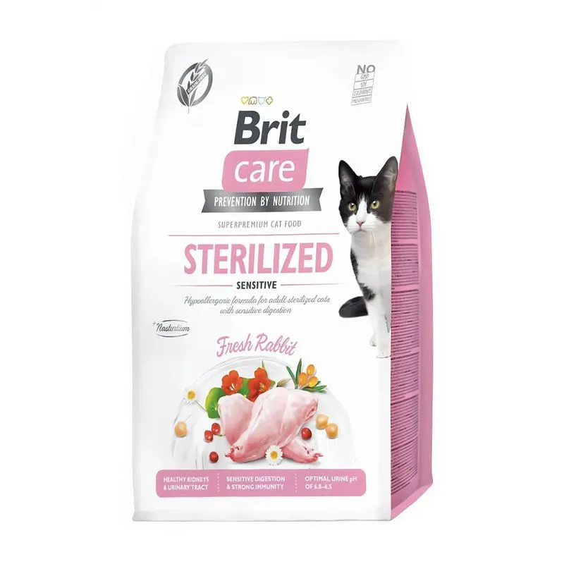 BRIT CARE CAT GRAIN-FREE STERILIZED SENSITIVE 2 KG