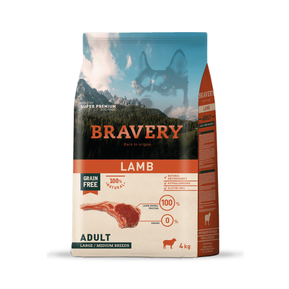 BRAVERY - IBERIAN PORK ADULT LARGE/MEDIUM BREEDS 4 KG