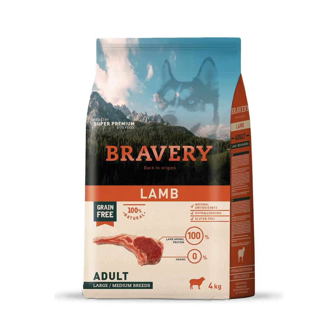 BRAVERY - IBERIAN PORK ADULT LARGE/MEDIUM BREEDS 4 KG